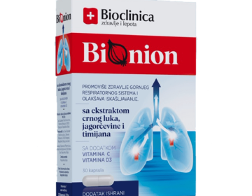 Preparat BiOnion promoviše zdravlje gornjeg respiratornog sistema i olakšava iskašljavanje.